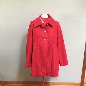 Liz Lange Maternity Red Wool jacket size S